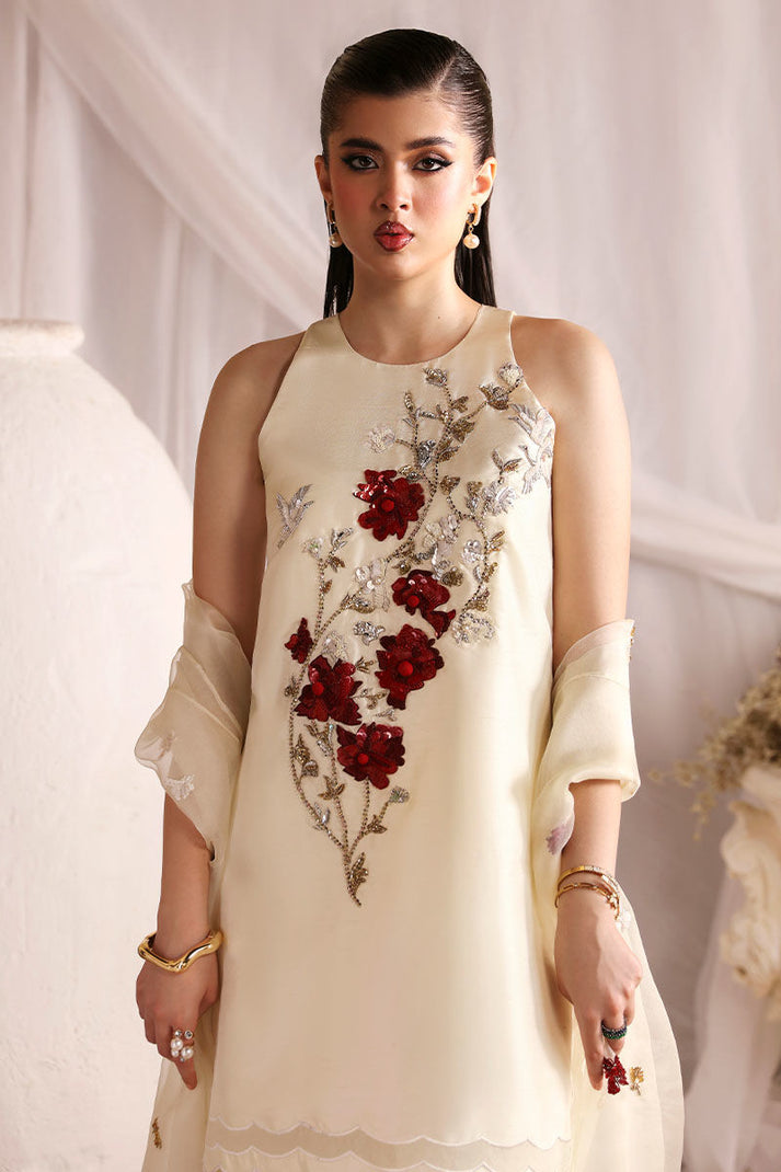 3 Piece Stitched Silk Suit - Ready to Wear