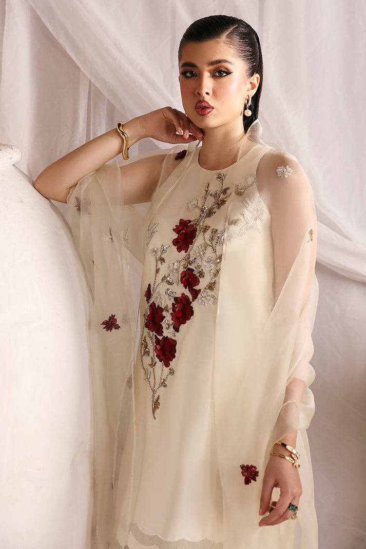 3 Piece Stitched Silk Suit - Ready to Wear