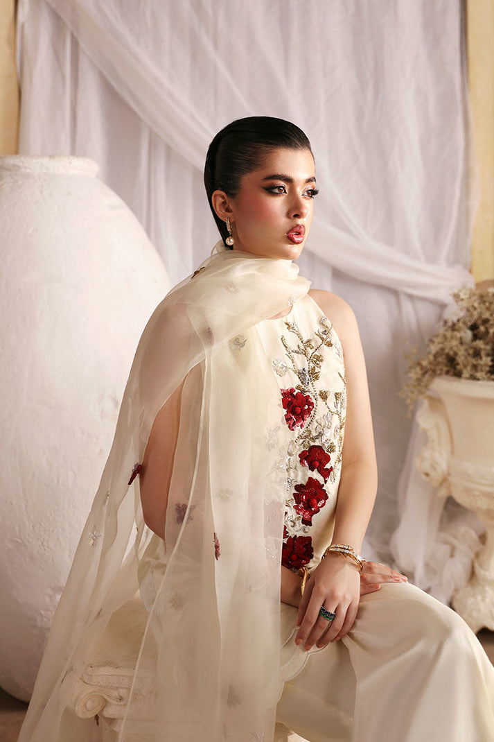 3 Piece Stitched Silk Suit - Ready to Wear