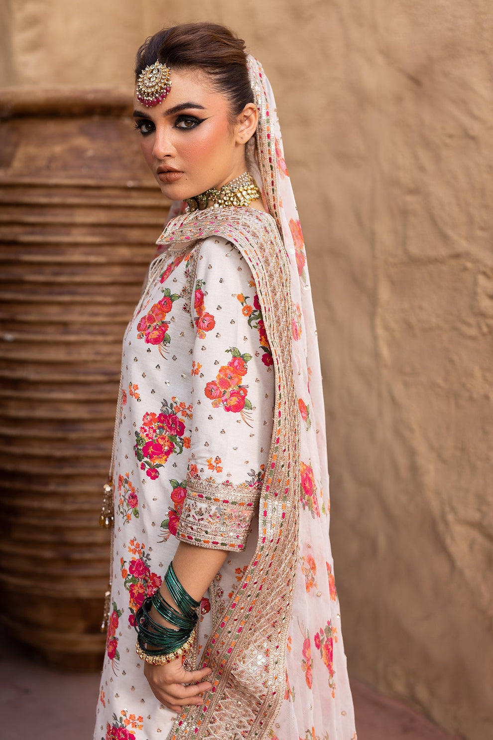 03-PIECE STITCHED SILK SUIT