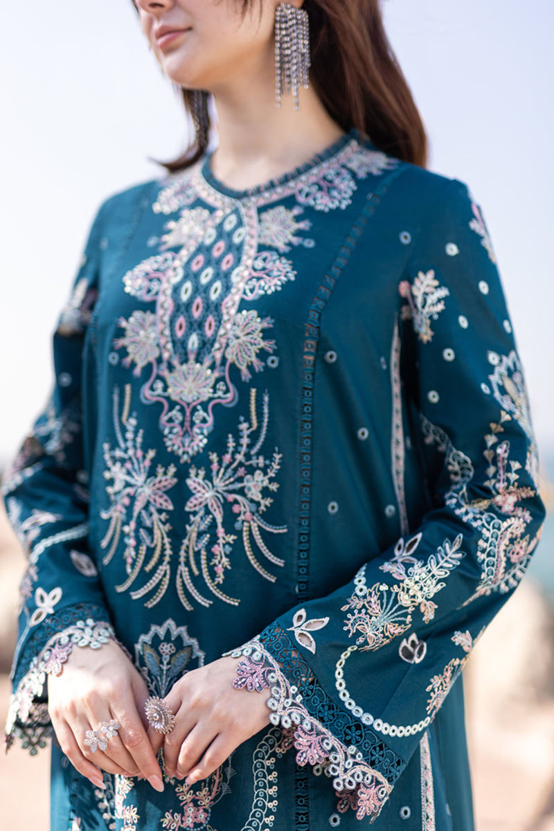 3 Piece Stitched Lawn Chikankari Suit- Ready to Wear
