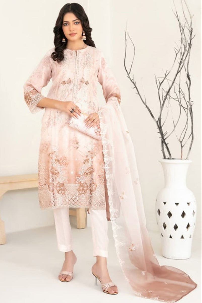 3 Piece Embroidered Suit