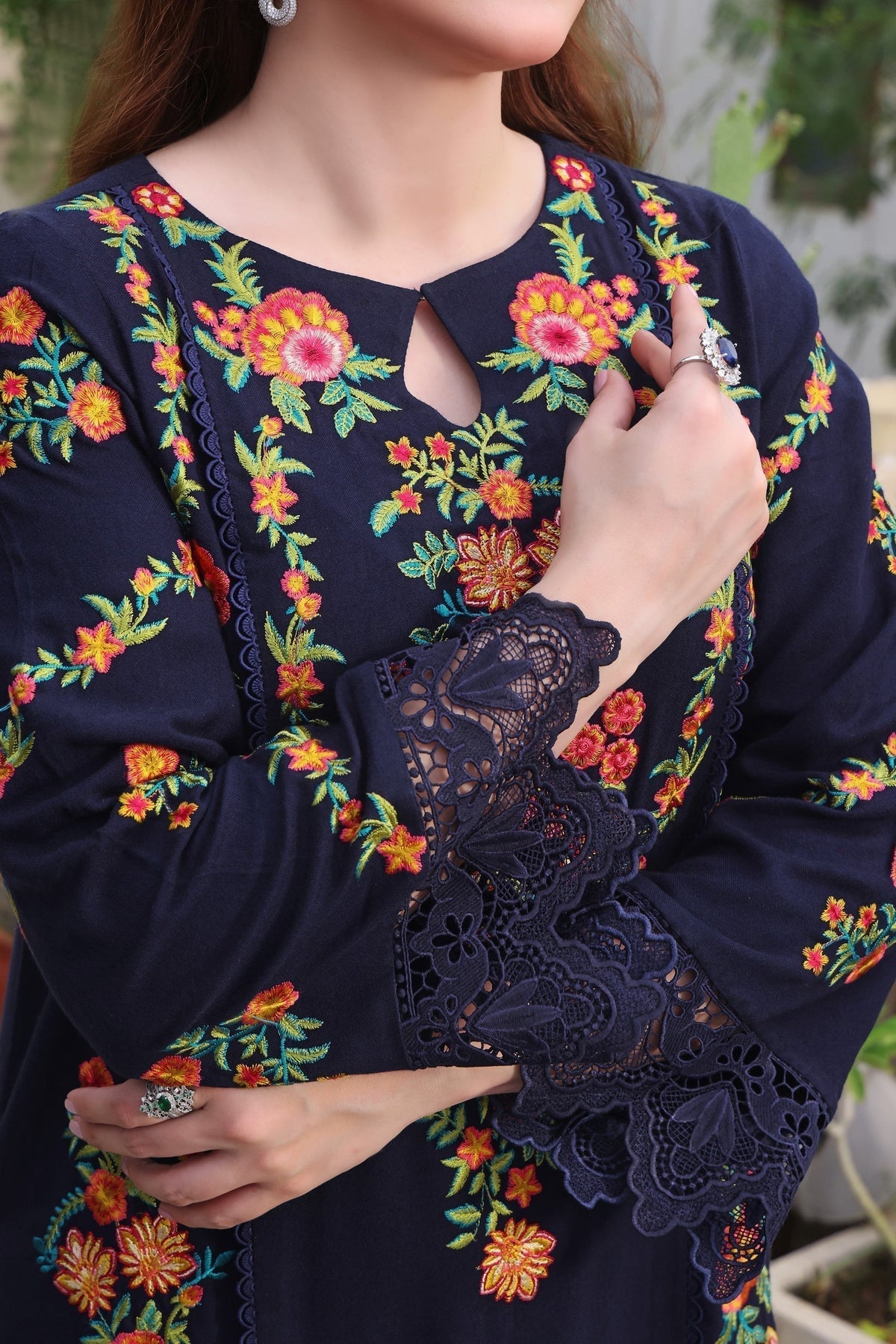 3 Piece Stitched Dhanak Dress - Ready to Wear