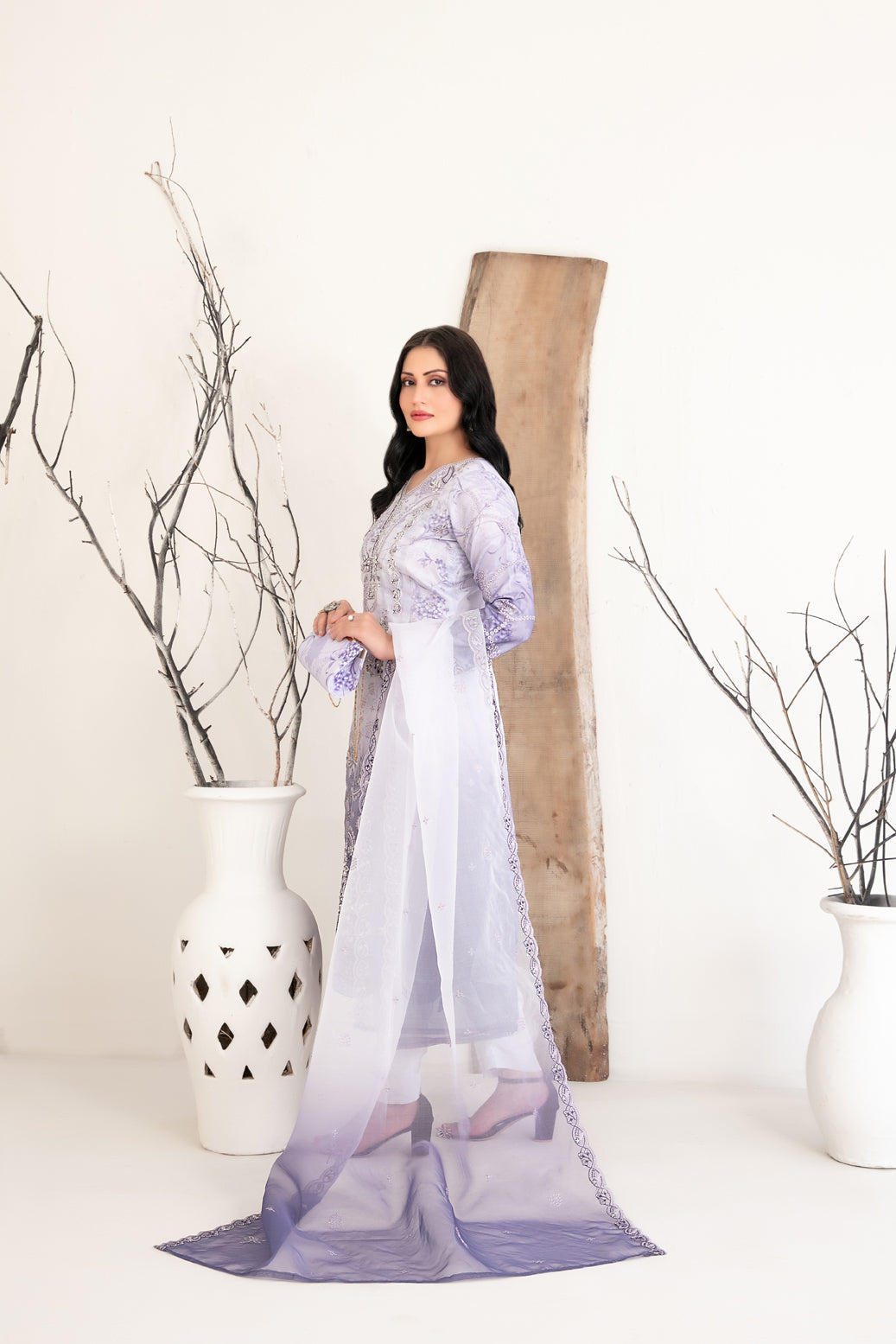 3-Piece Stitched Organza Collection