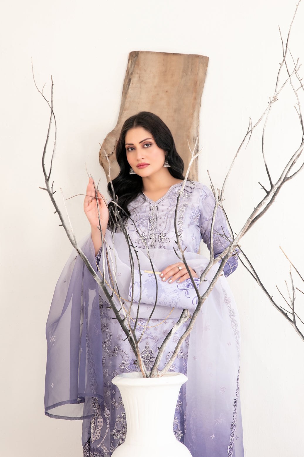 3-Piece Stitched Organza Collection