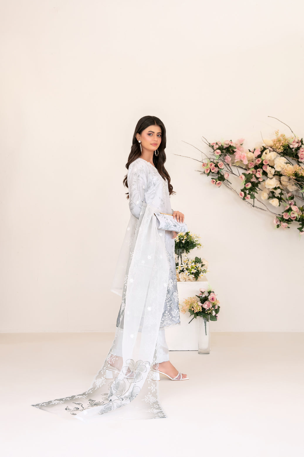 3 Piece-Stitched Organza Collection