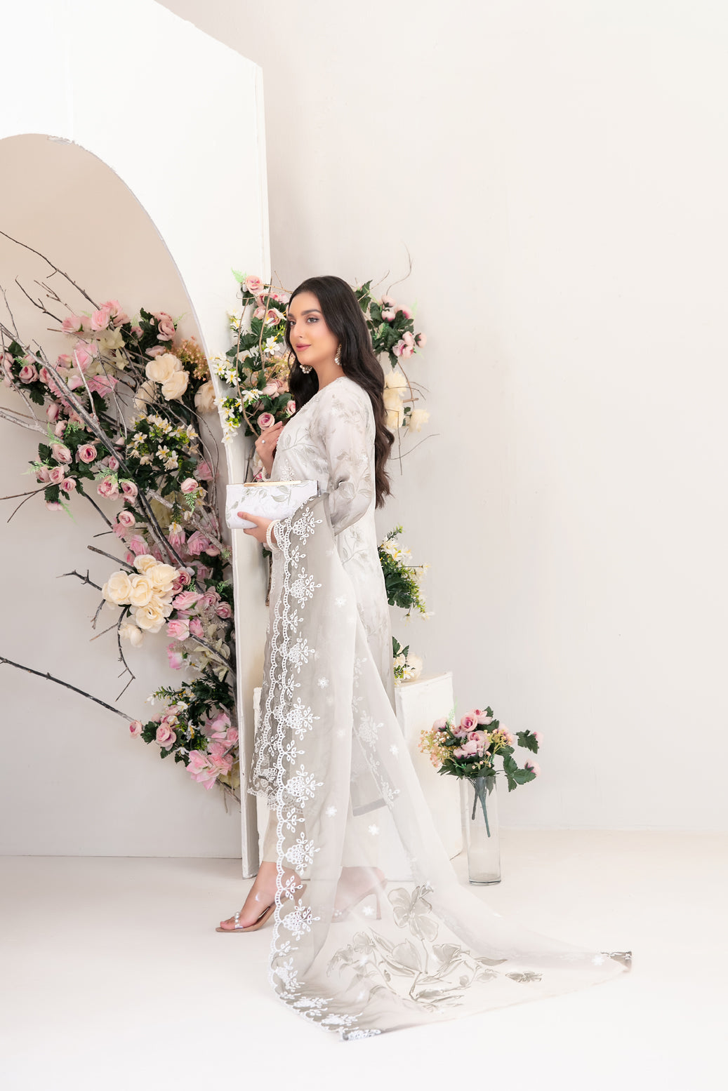 3 Piece  Organza  Stitched Collection