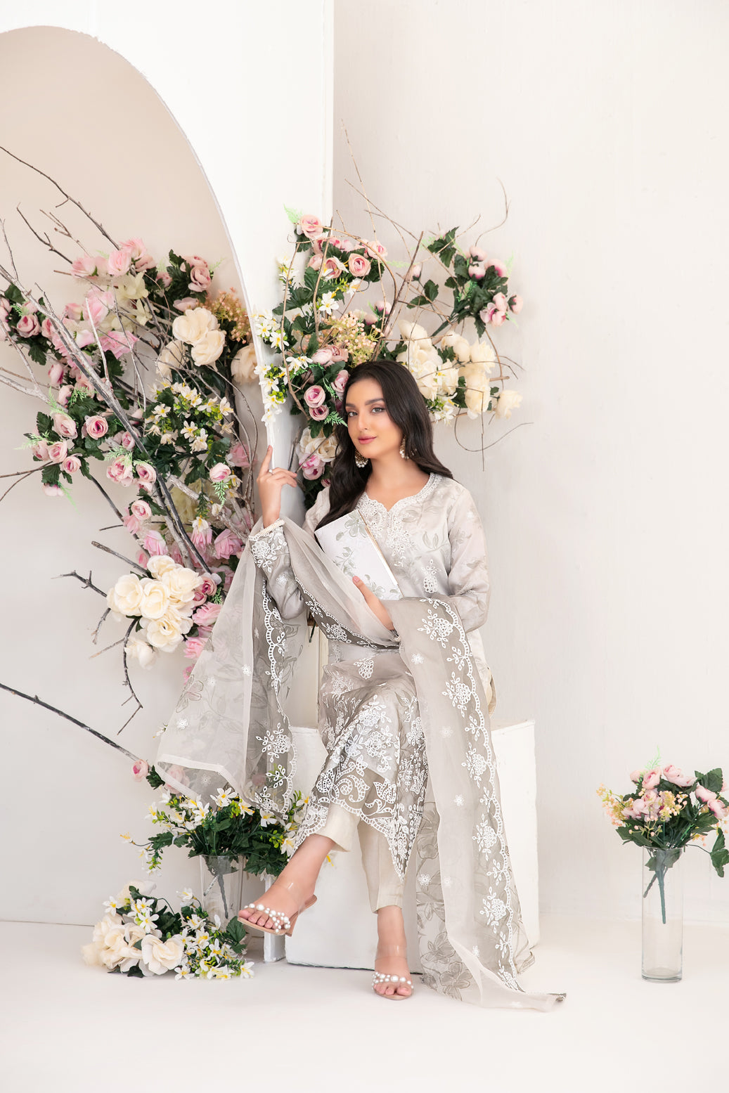 3 Piece  Organza  Stitched Collection