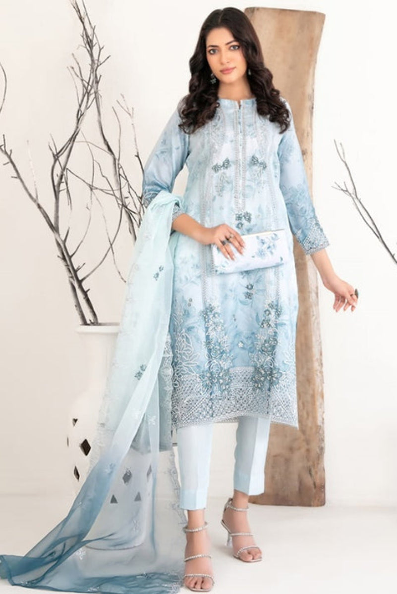 3 Piece Embroidered Suit