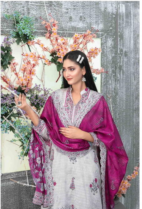 Stitched  Attractive & Elegant Lawn Ensemble