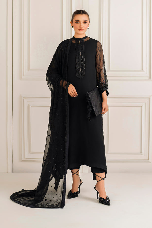 3 Piece Stitched Chiffon Suit - Ready to Wear