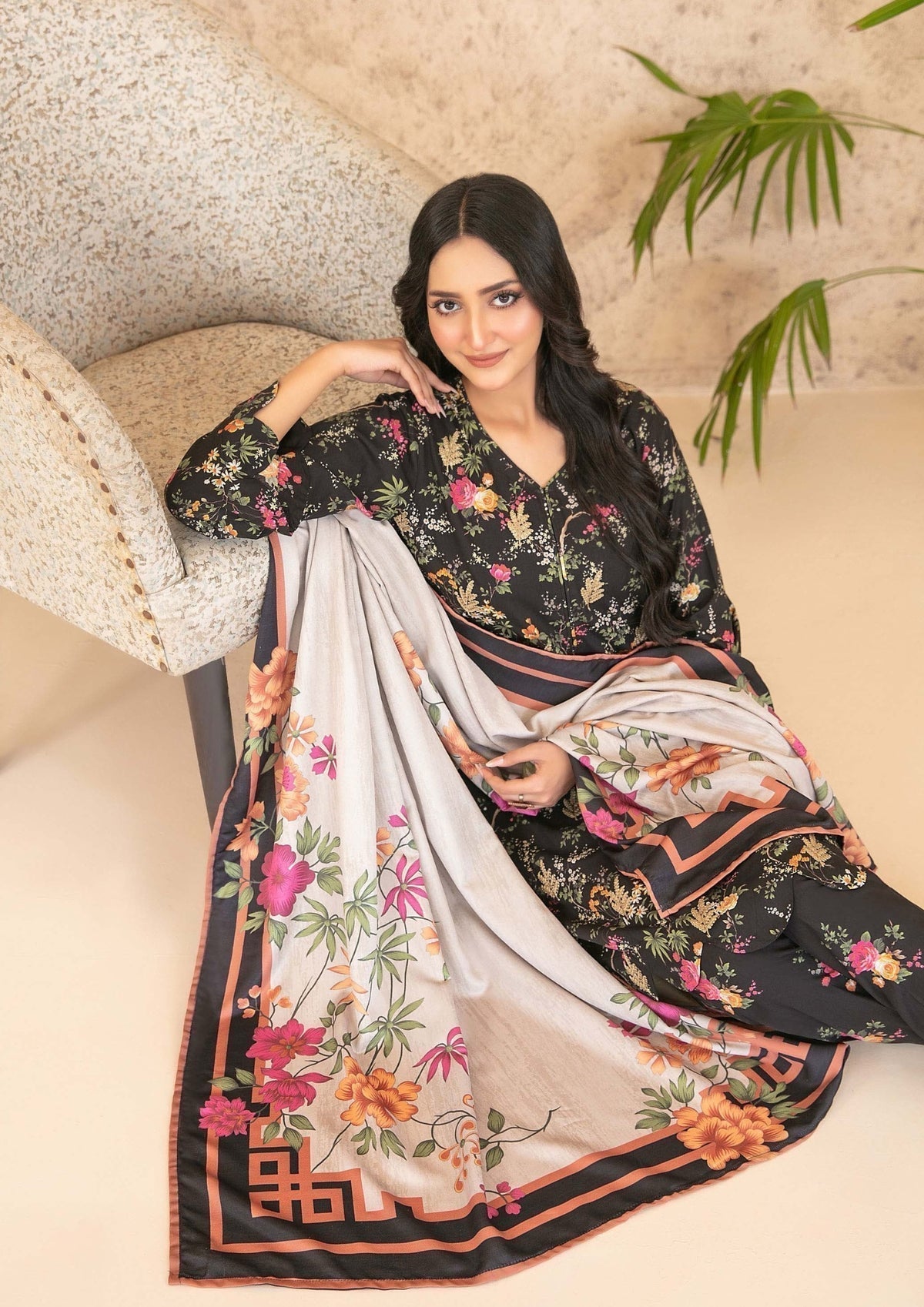 3-Piece Stitched Digital Printed Staple Fabric Collection