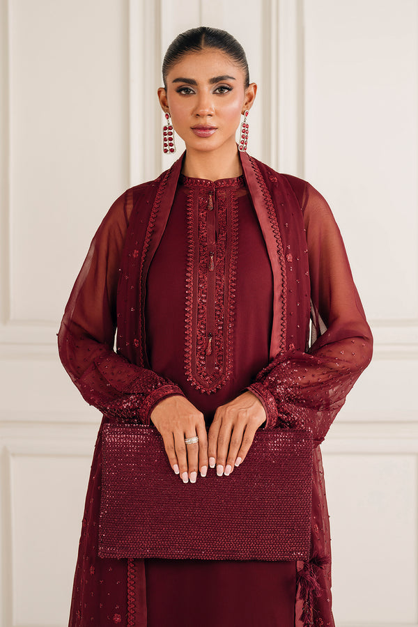 3 Piece Stitched Chiffon Suit - Ready to Wear