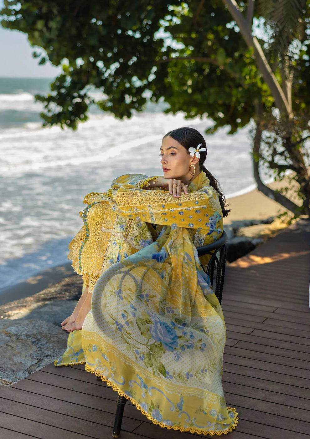 3 Piece Stitched  Lawn Suit - Ready  to Wear