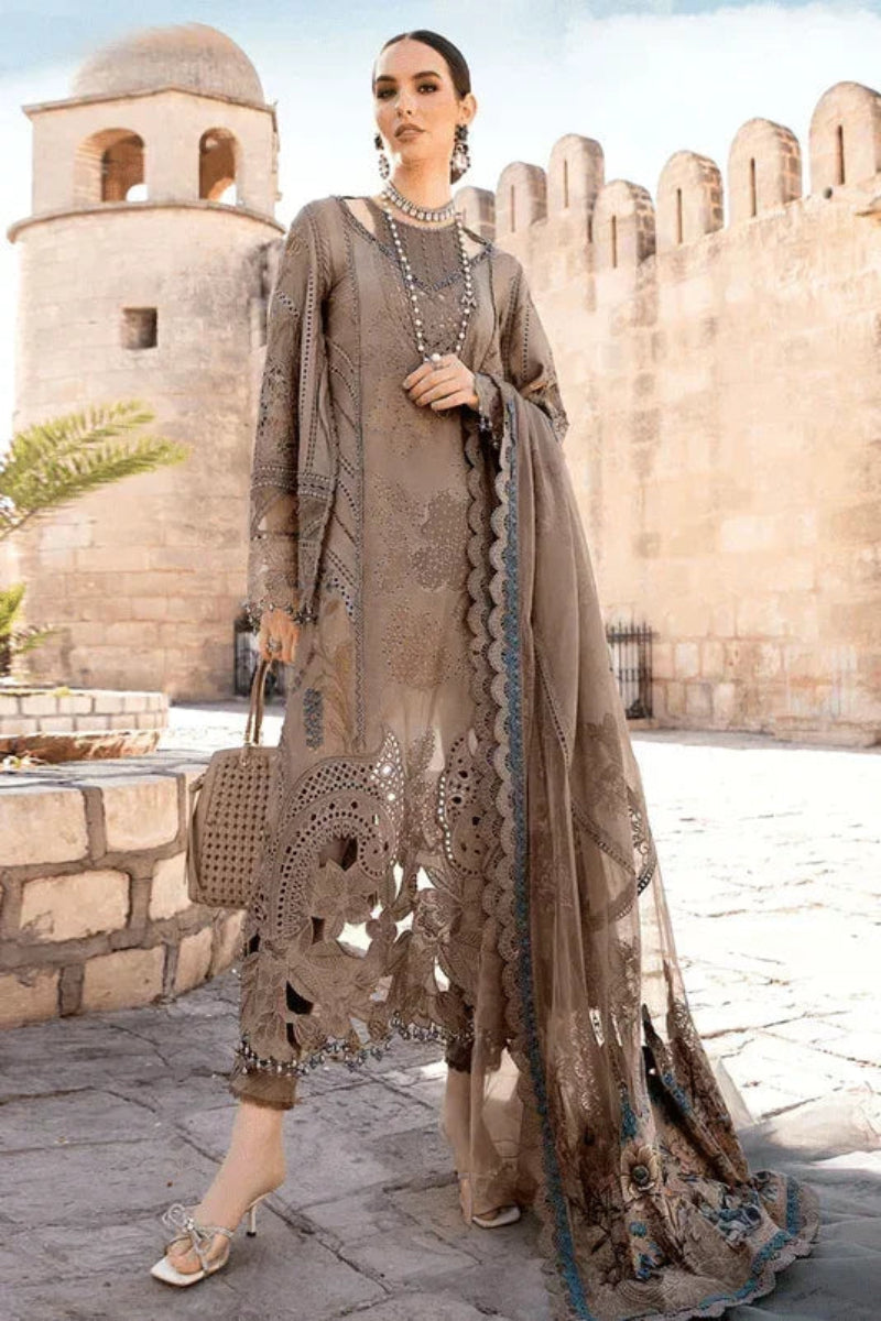 3 Piece Stitched Lawn Suit - Ready  to Wear
