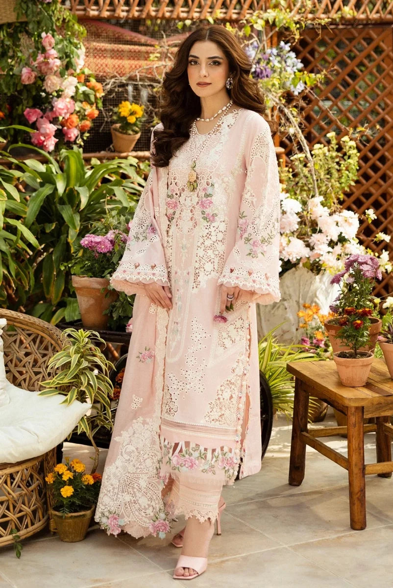 03-Piece Cotton Suit With Embroidery - Ready TO Wear