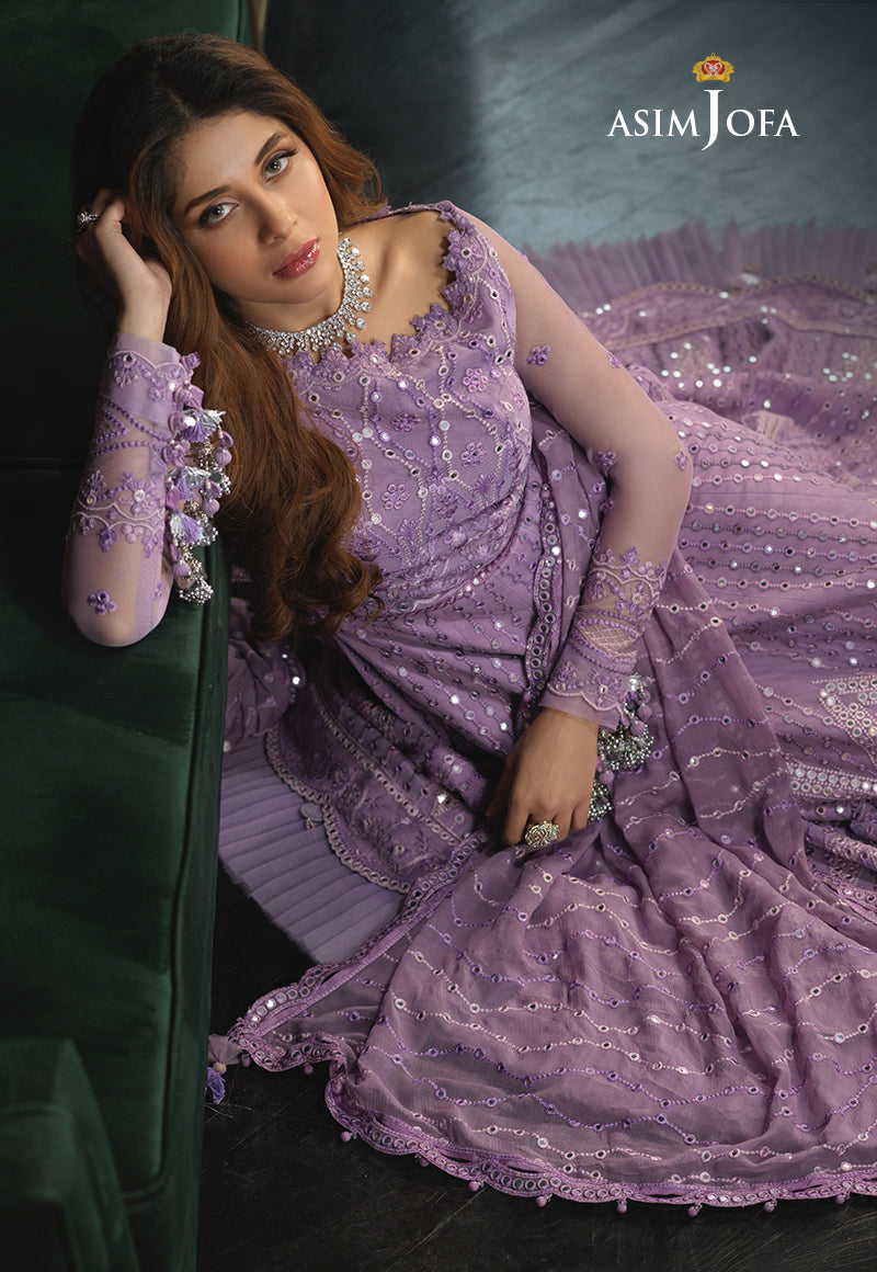 Chiffon Frock with Satin Silk Trouser