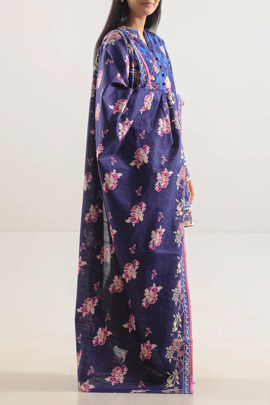 03-Piece Printed Lawn Suit - Ready To Wear