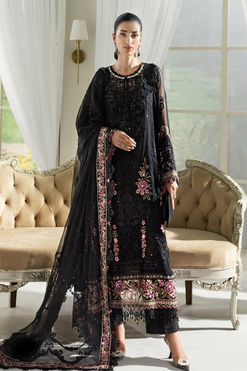 3 Piece Stitched Chiffon Suit - Ready  to Wear