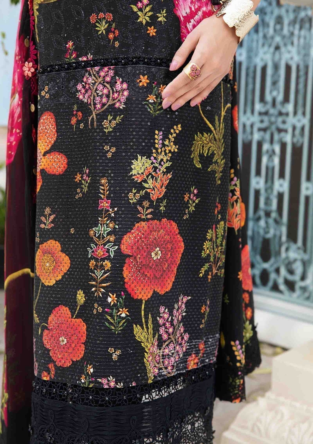 3 Piece Embroidery Lawn with Chiffon Dupatta