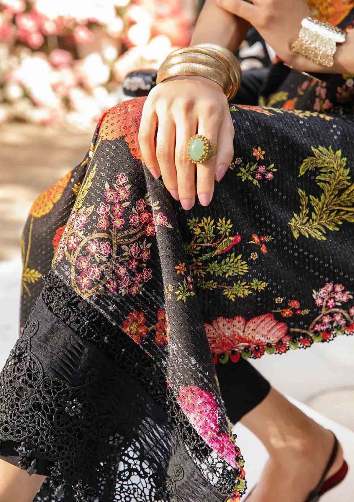 3 Piece Embroidery Lawn with Chiffon Dupatta