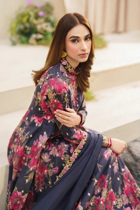 03-Piece Printed Lawn Suit ( Maxi Style ) - Ready To Wear