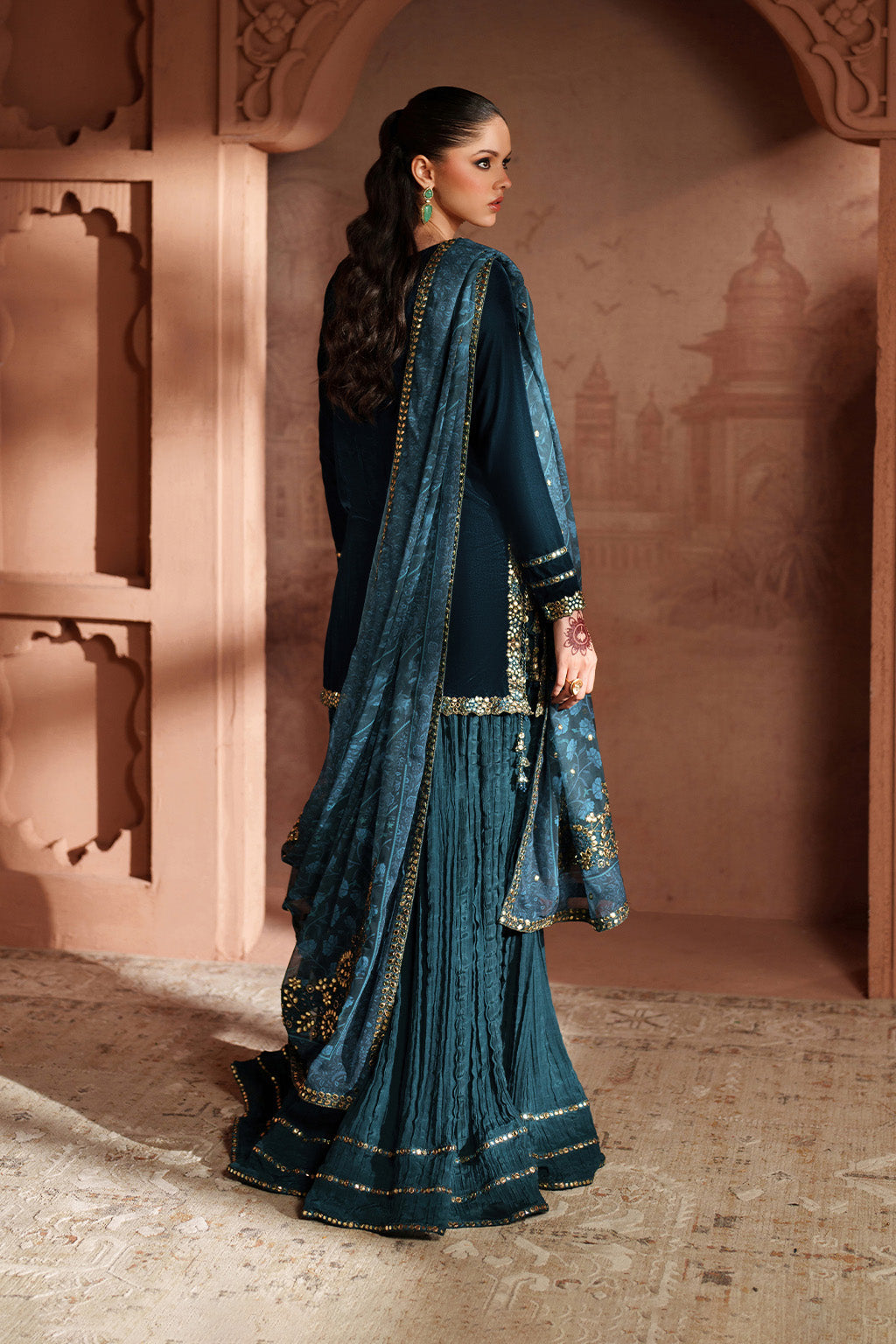 3 Piece Stitched Velvet Suit - Ready to Wear