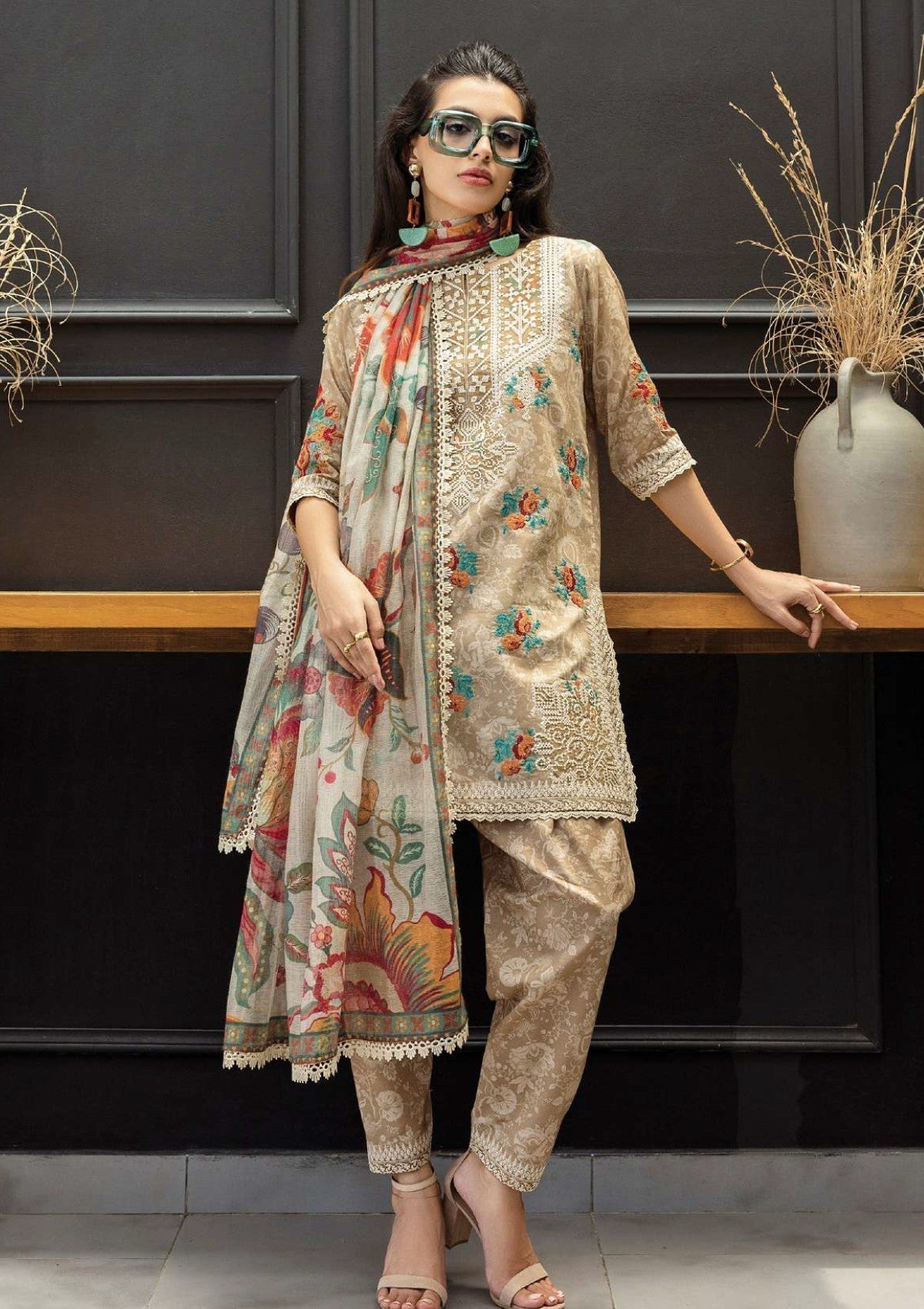 Lawn 3-Piece Stitched Set