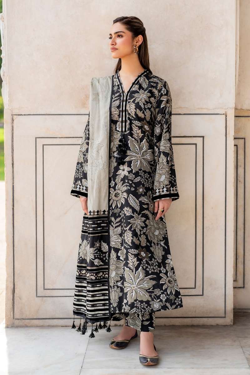 3Pcs Digital Print Summer Lawn Suit Stitched