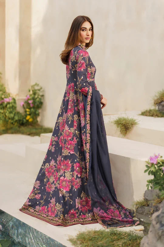 03-Piece Printed Lawn Suit ( Maxi Style ) - Ready To Wear