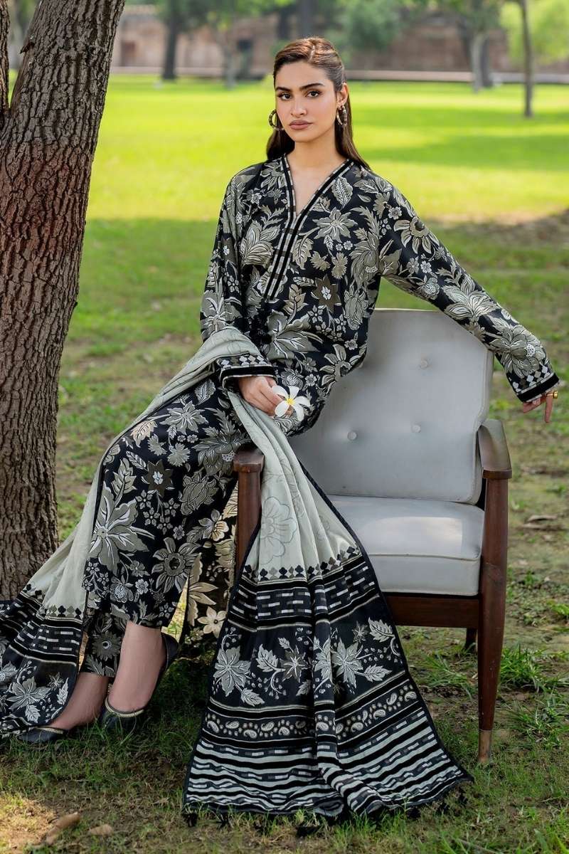 3Pcs Digital Print Summer Lawn Suit Stitched