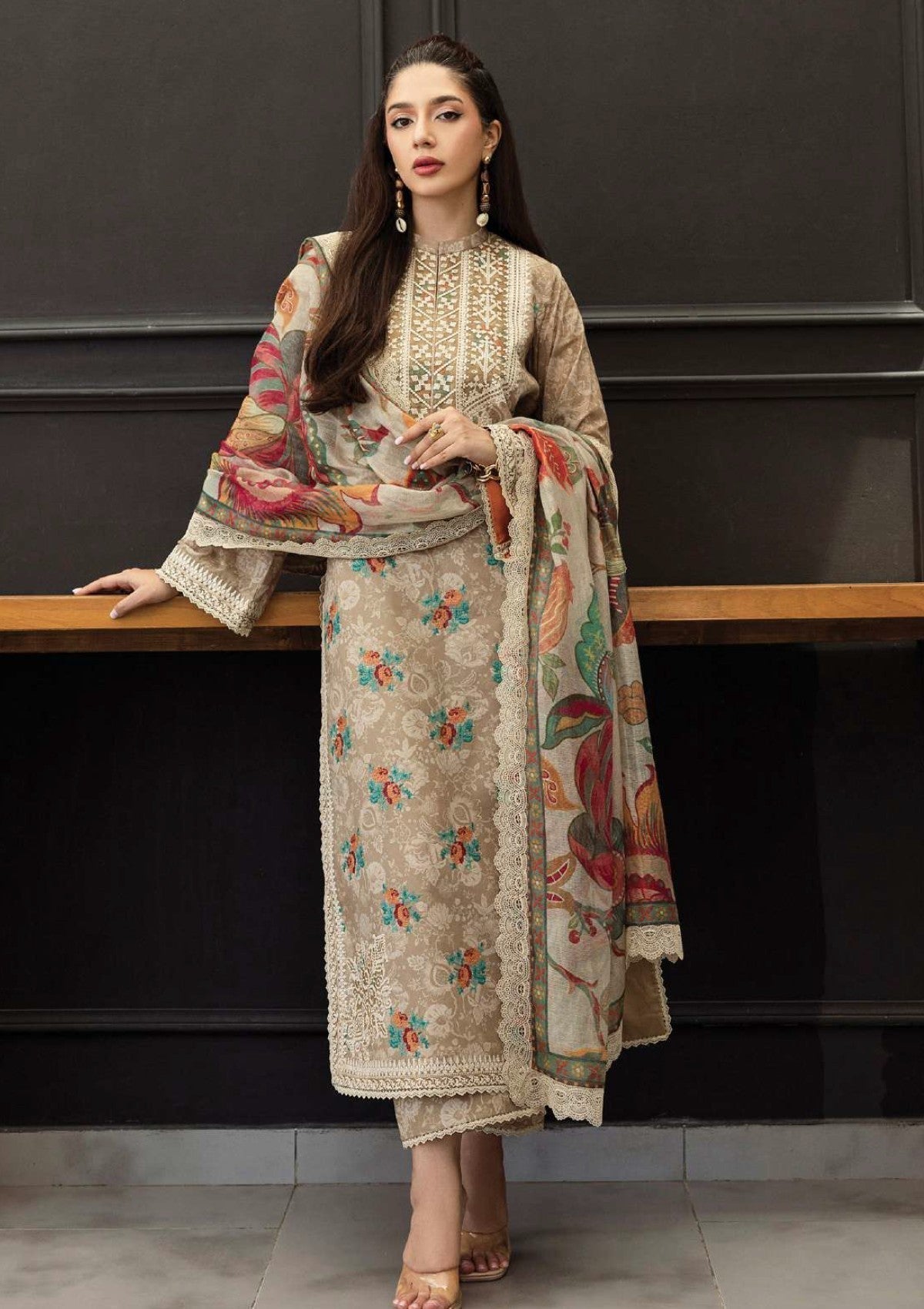 Lawn 3-Piece Stitched Set