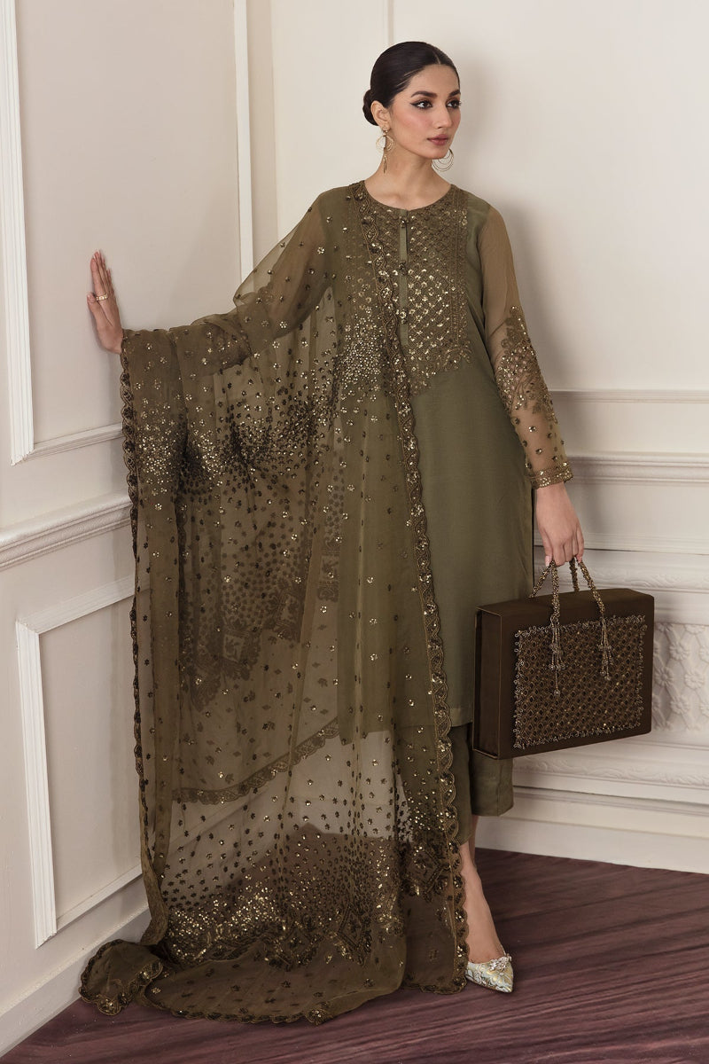 3-Piece Stitched – Chiffon  Suit - Ready to Wear
