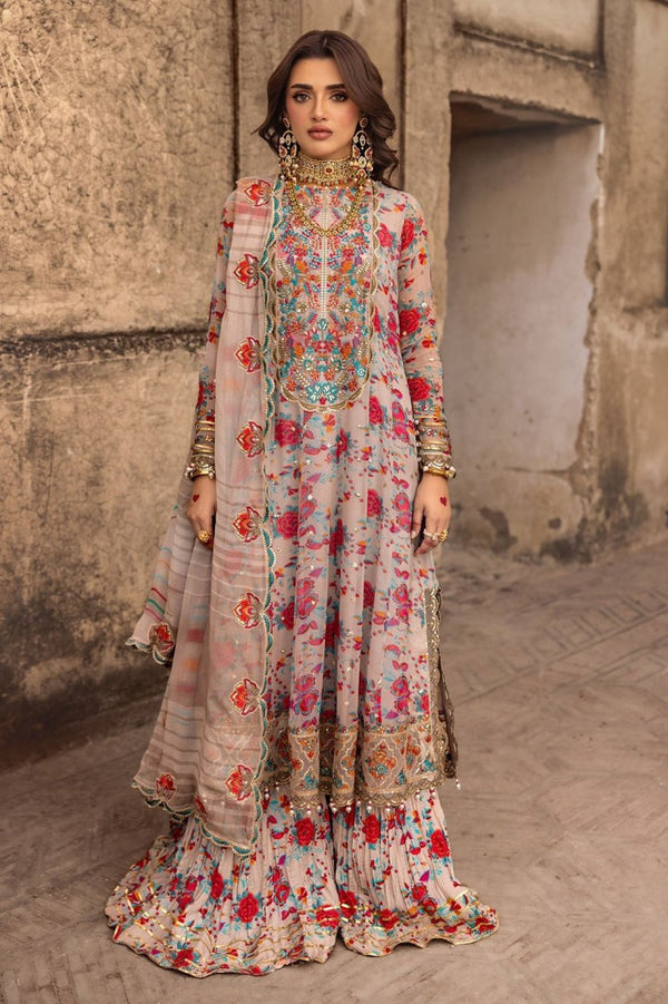 3 Piece Stitched Chiffon Suit - Ready to Wear