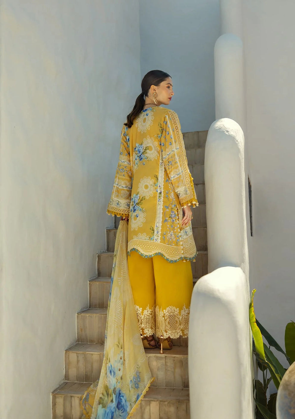 3 Piece Stitched  Lawn Suit - Ready  to Wear