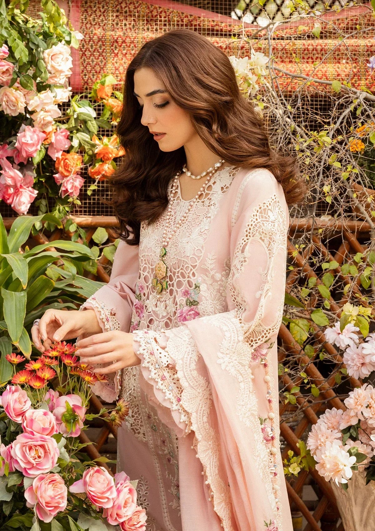 03-Piece Cotton Suit With Embroidery - Ready TO Wear