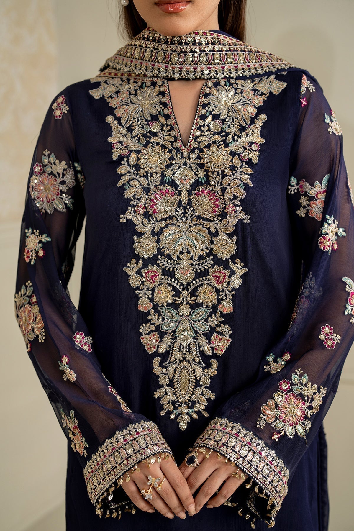Baroque with Pure Chiffon Suit