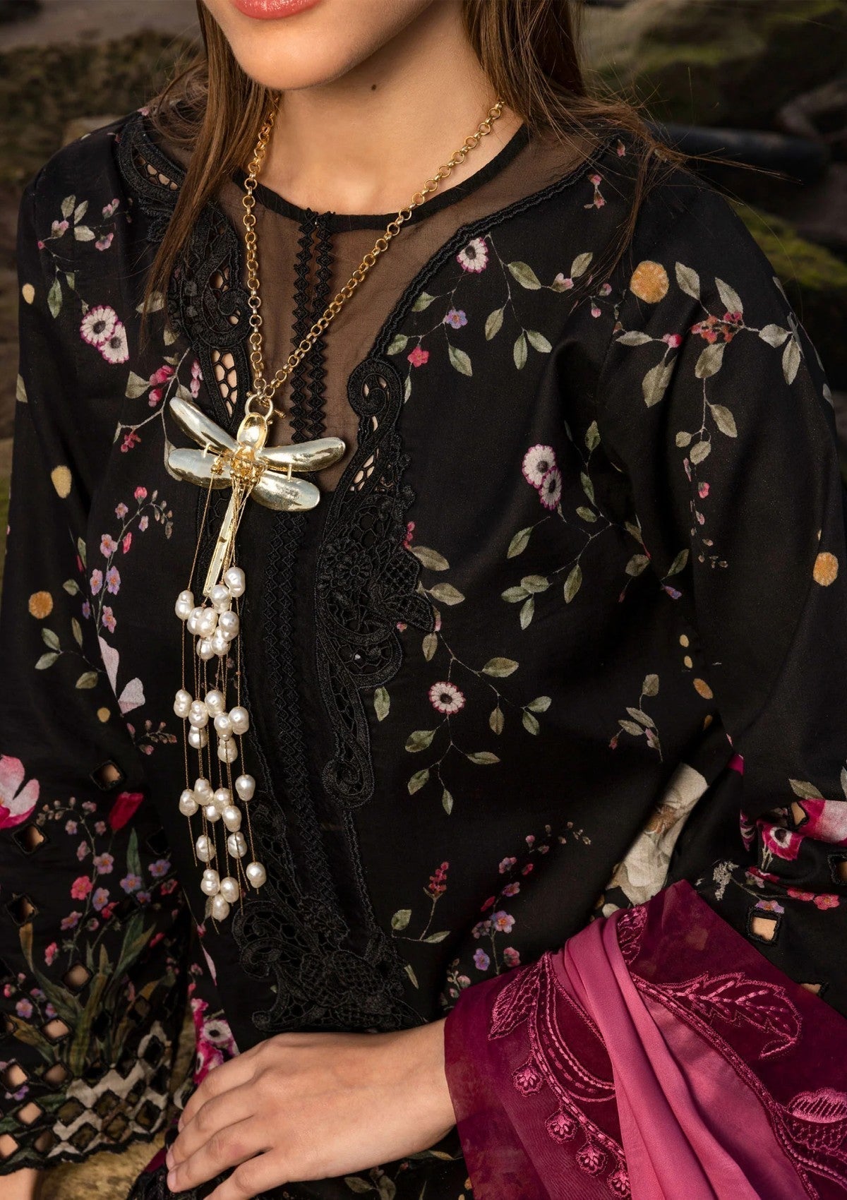 3 Piece Floral Lawn