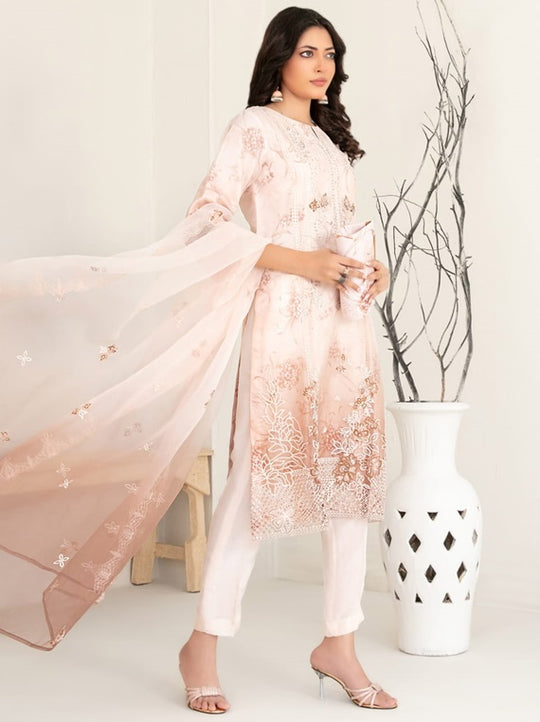 3 Piece Embroidered Suit