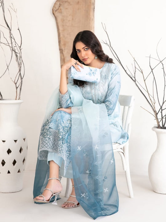 3 Piece Embroidered Suit