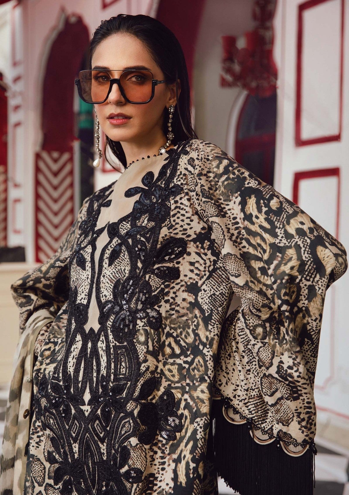 3 Piece Stitched Lawn Suit - Ready to Wear