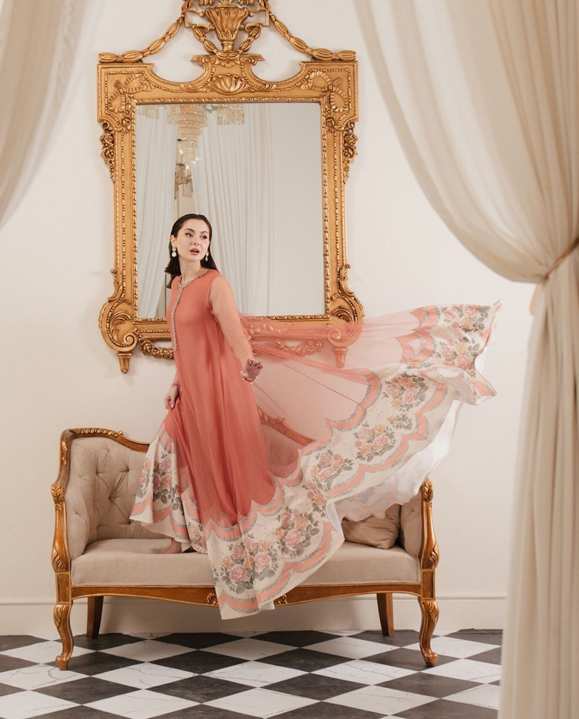 04-Piece Stitched Embroidered Silk Suit