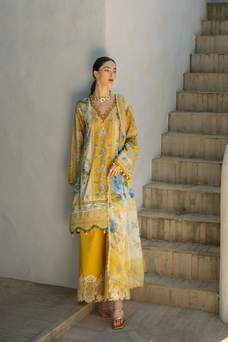 3 Piece Stitched  Lawn Suit - Ready  to Wear