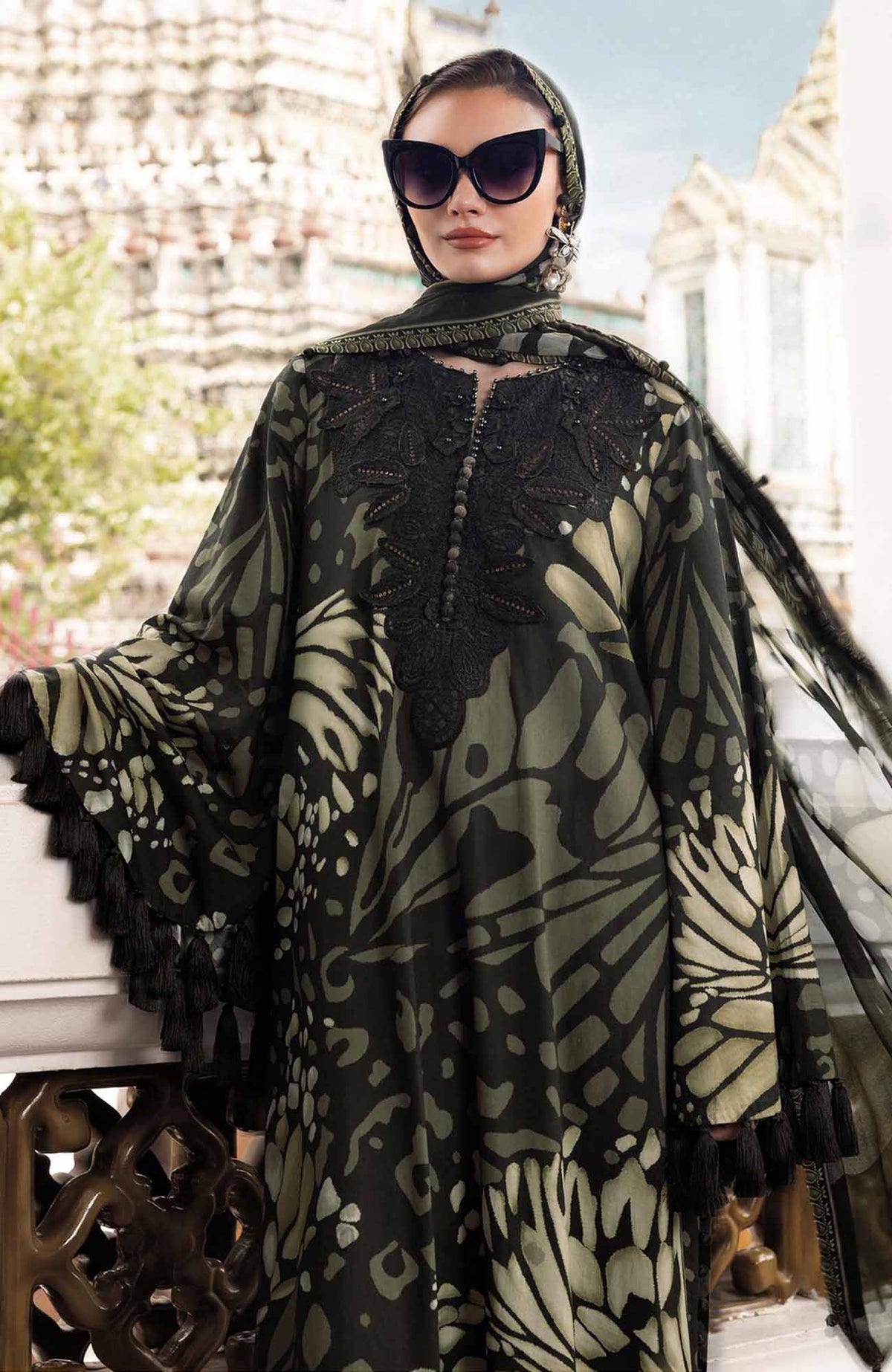 3 Piece Stitched Lawn Suit - Ready to Wear