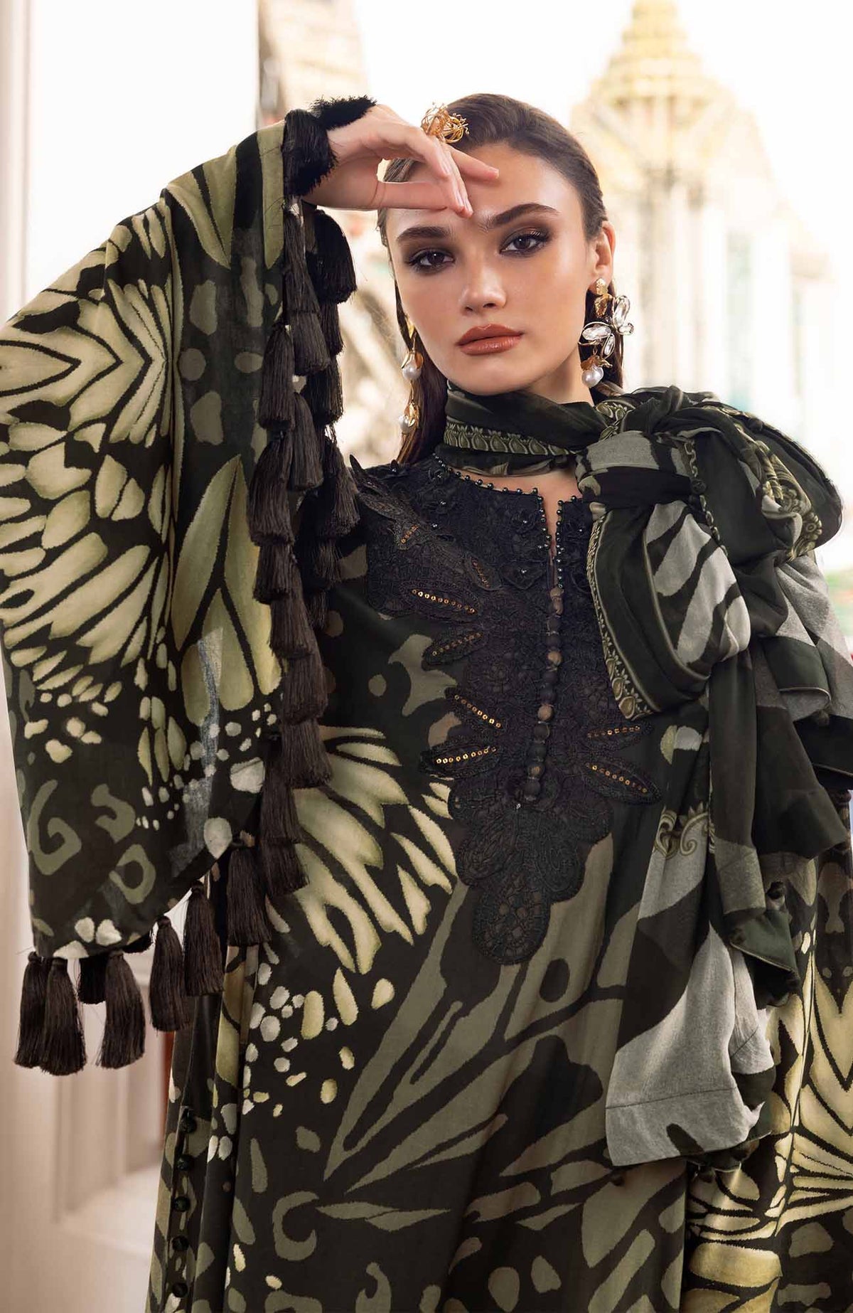 3 Piece Stitched Lawn Suit - Ready to Wear