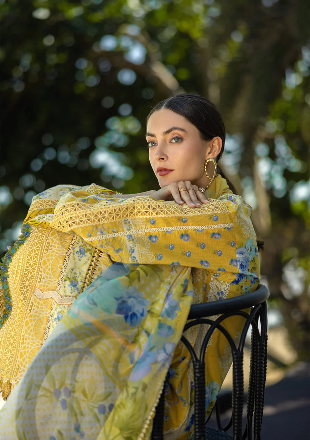 3 Piece Stitched  Lawn Suit - Ready  to Wear
