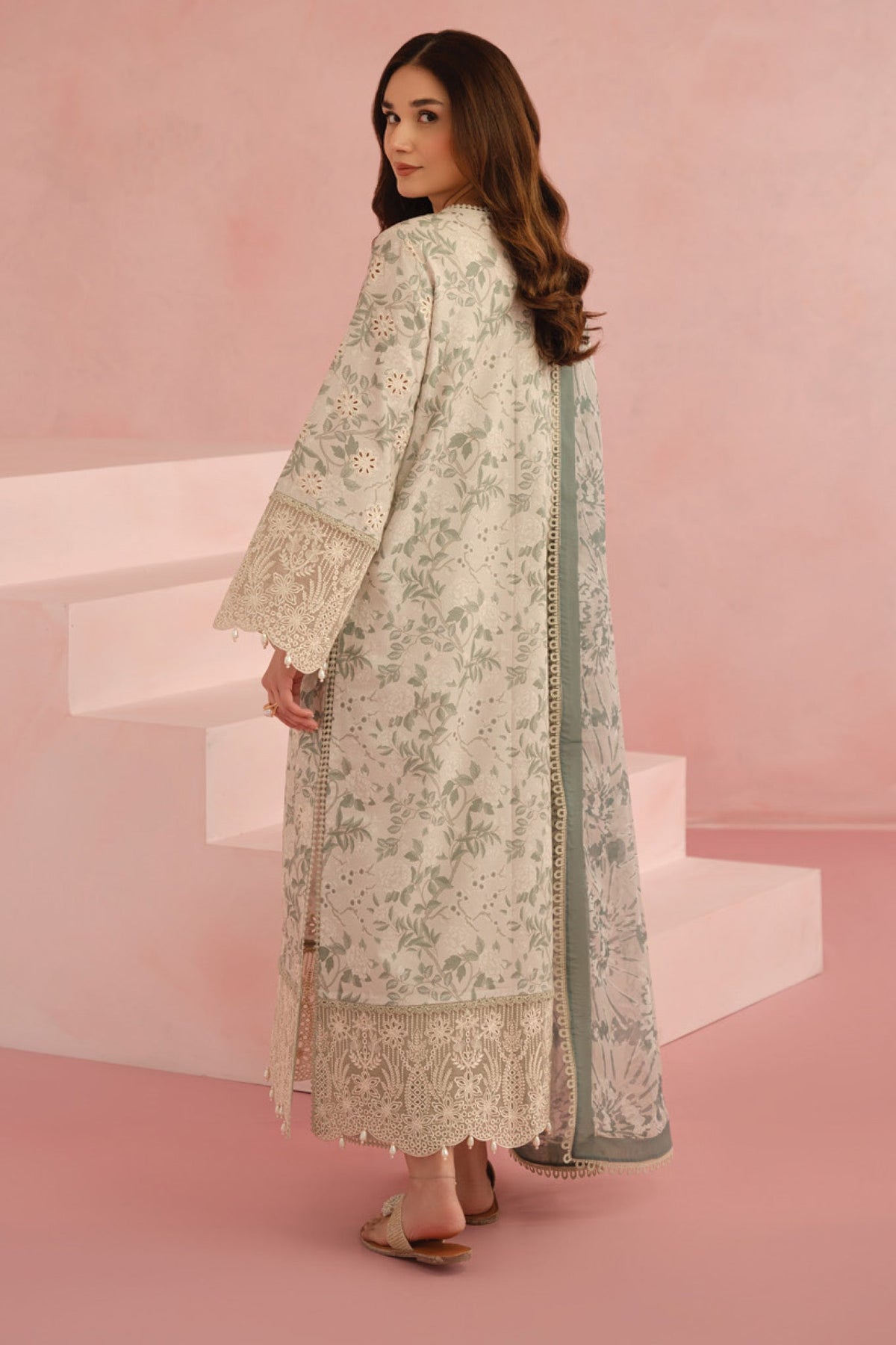 Floral Charm Embroidered Lawn
