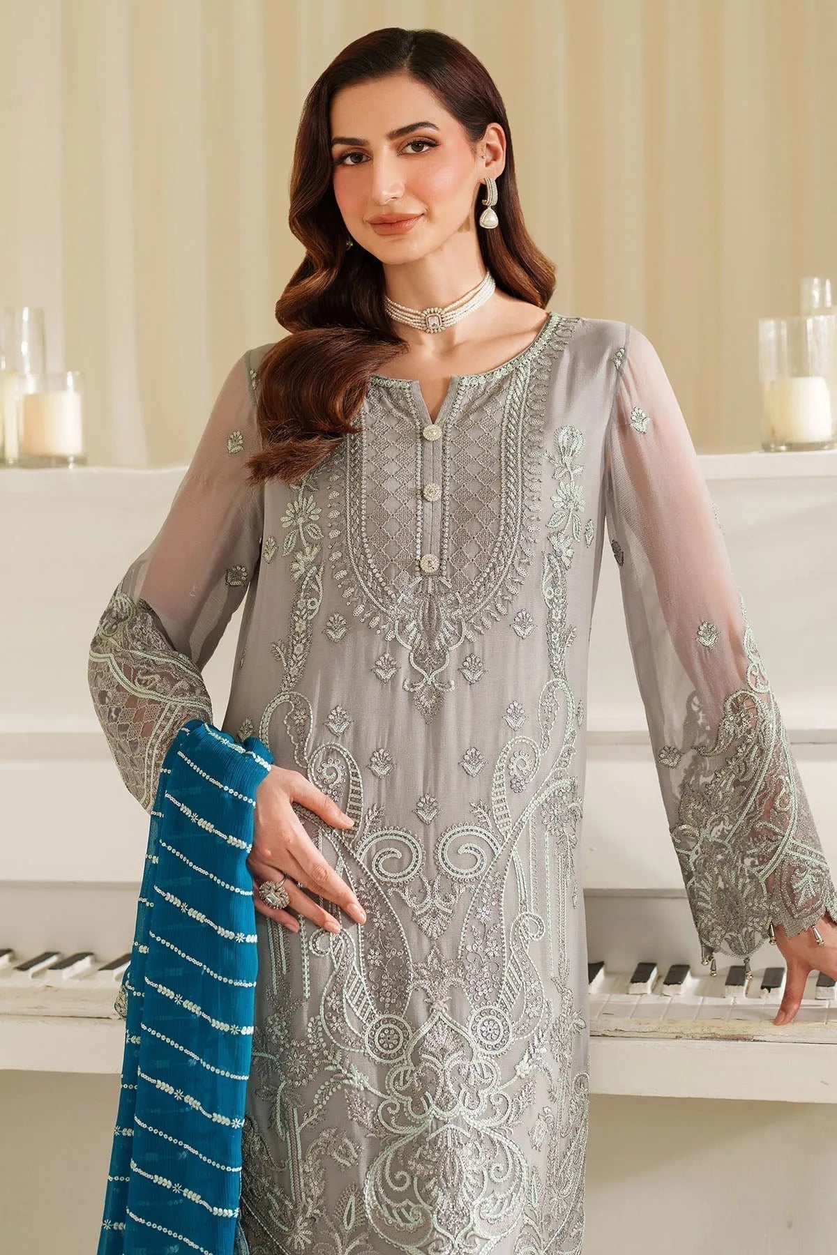 3 Piece Chiffon Suit