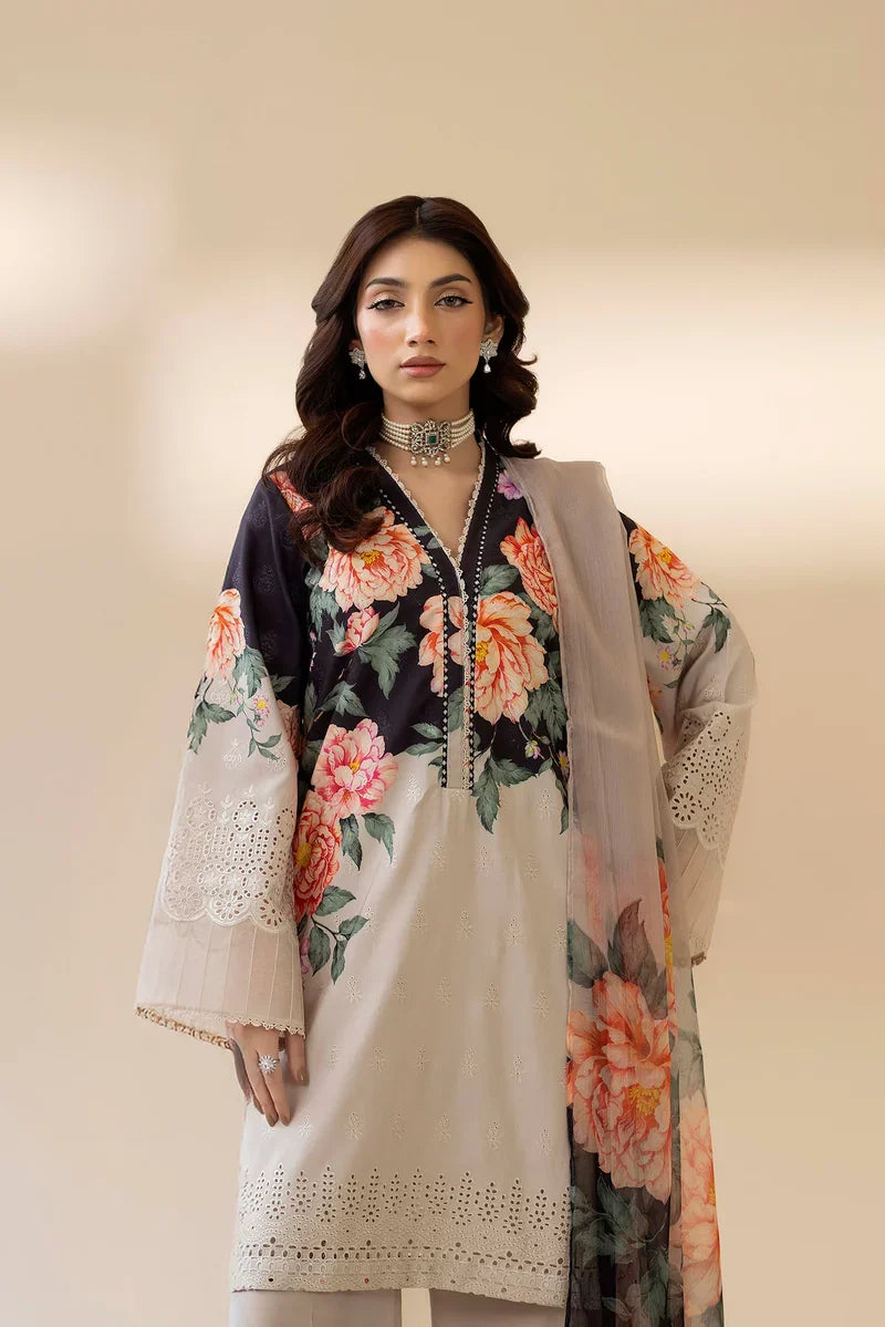 03-Piece Printed Lawn Suit | Ready To Wear
