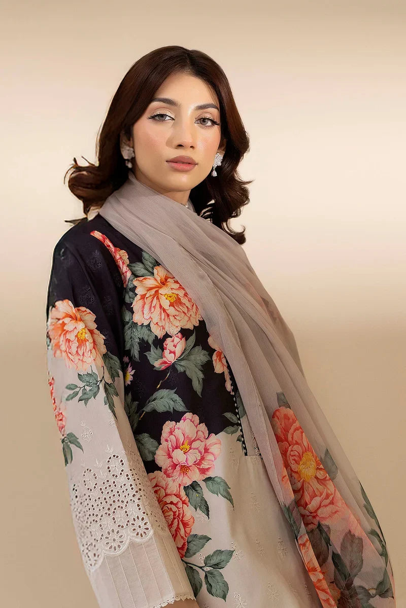 03-Piece Printed Lawn Suit | Ready To Wear